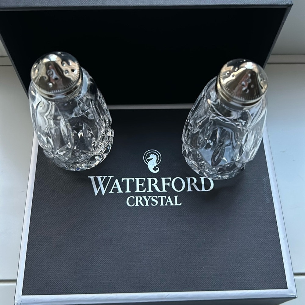 Waterford Lismore Salt and Pepper Shakers